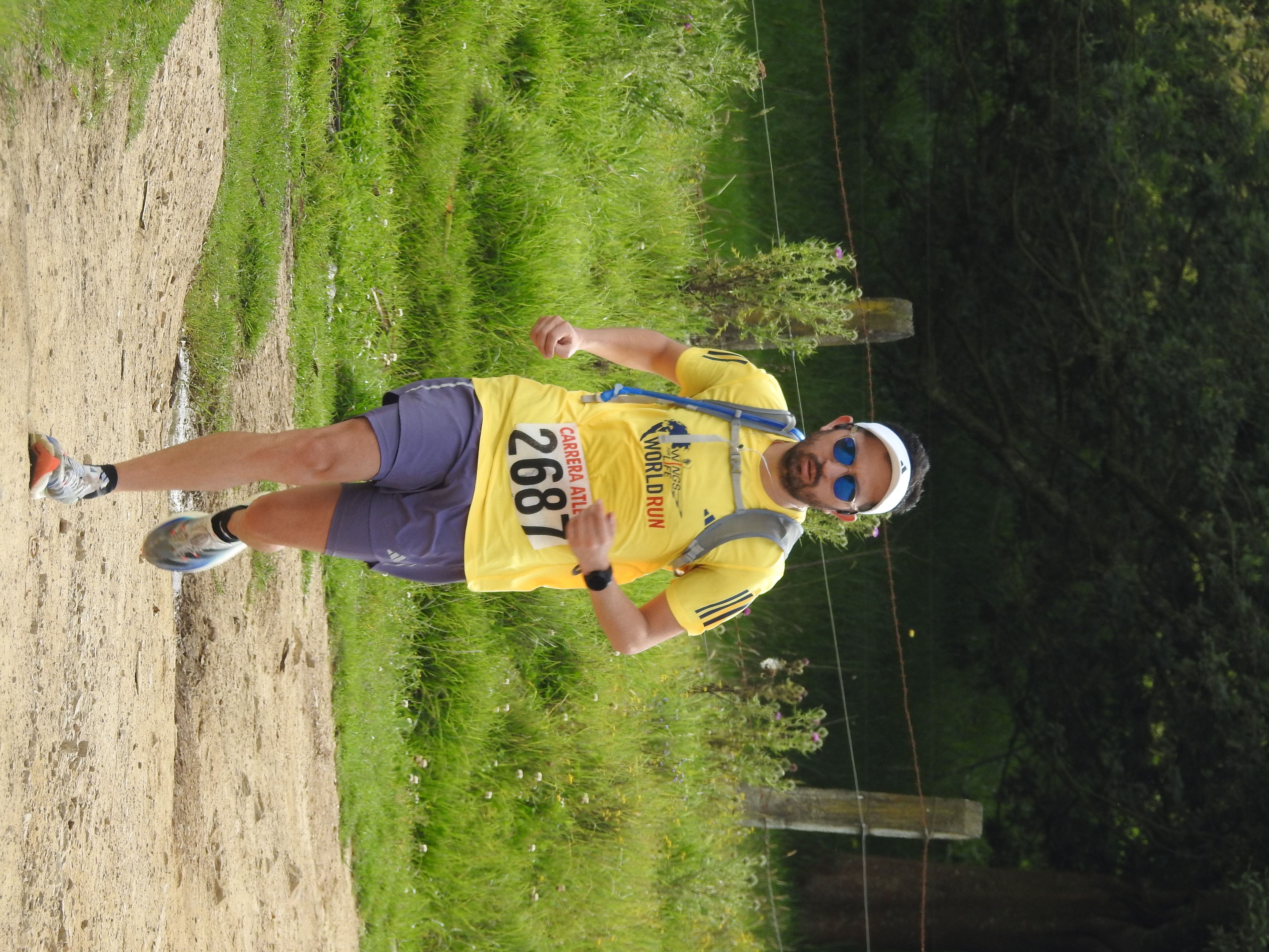 Corredores en la línea de salida