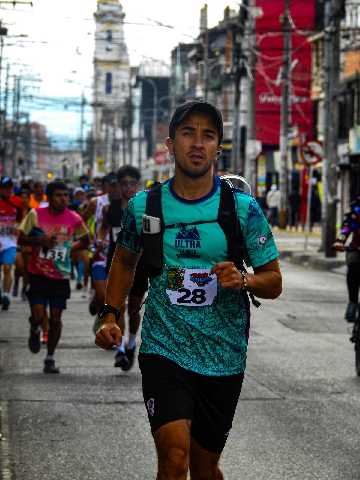 Corredores en el parque